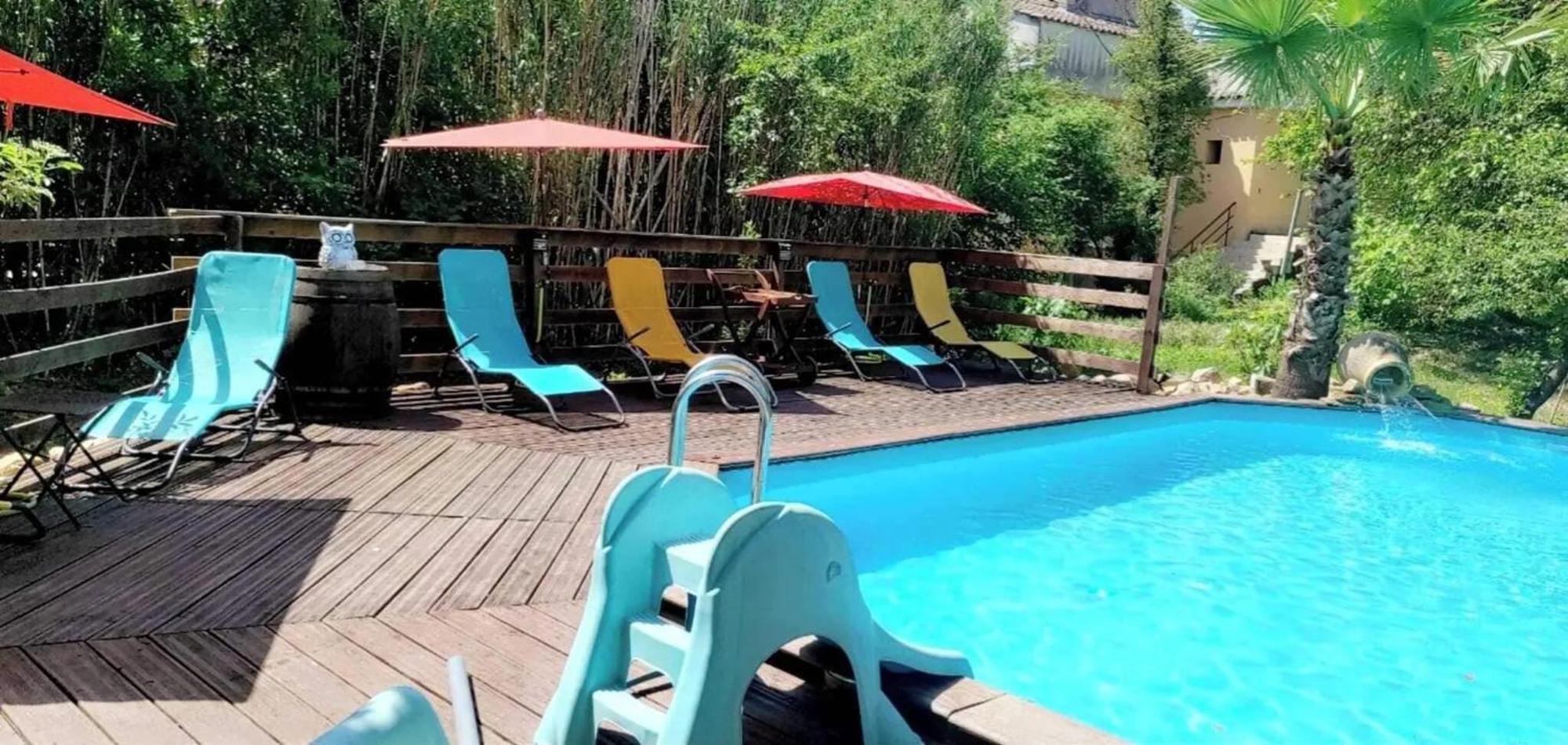 Studio Charmant Dans Un Ancien Moulin Pres D'Orange 30 M² Piscine Экстерьер фото